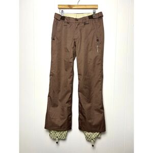 Special Blend Women's S Brown Polka Dot Snow‎ Ski Pants Insulated Waterproof